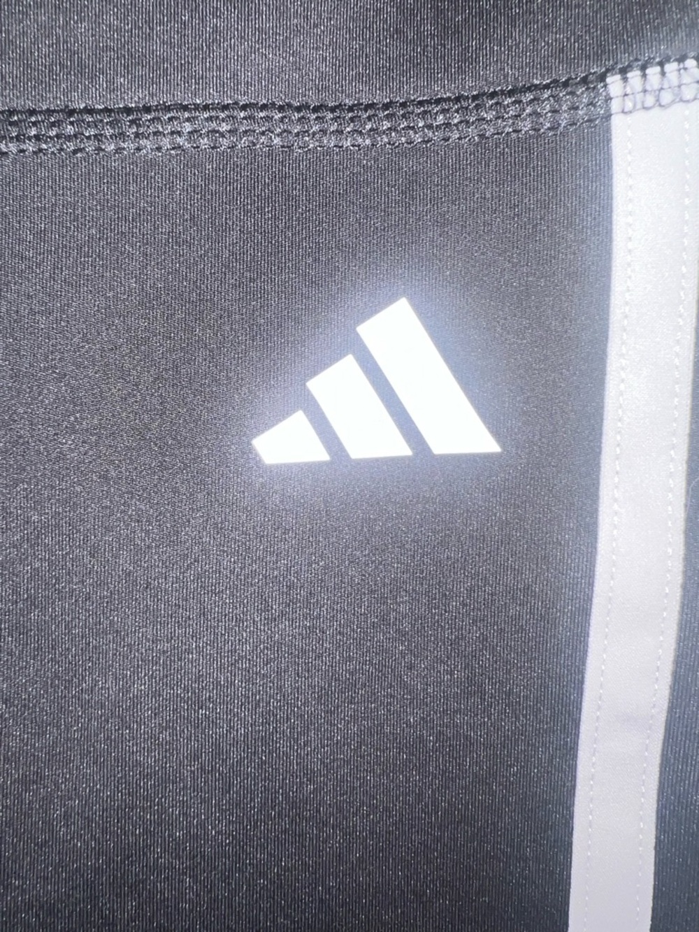 Adidas Techfit Aeroready Biker Shorts Black 3 Stripe High Rise Women’s M - Picture 5 of 9